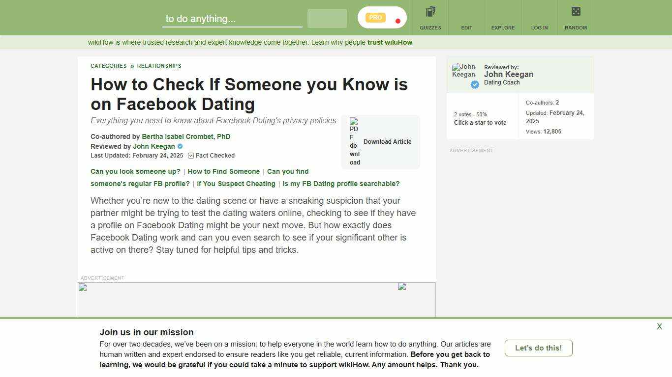 Can You Look Up Someone's Facebook Dating Profile?